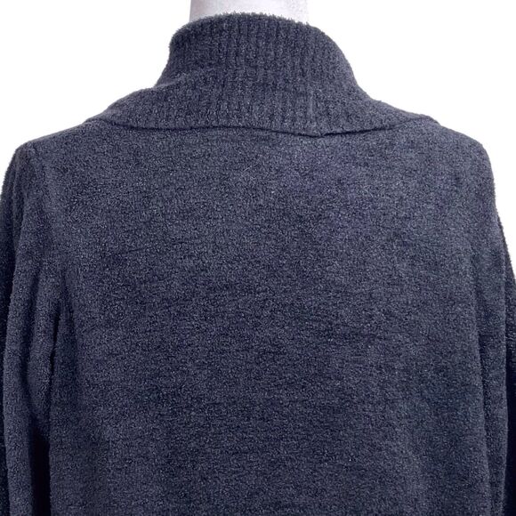 Barefoot Dreams CozyChic Lite Circle Cardigan Size Medium Black 423 - Picture 13 of 16